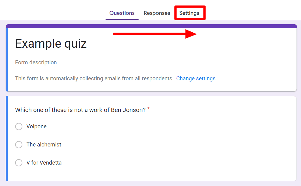 Image accompanying: Step 2: Go to Settings