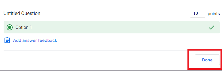 Image accompanying: Step 5: Click “Done”