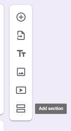 Image accompanying: Step 2: Making Google Forms Sections to Show Based on Answers