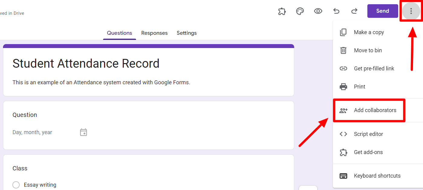 Image accompanying: Step 5: Share a link to your form with participants