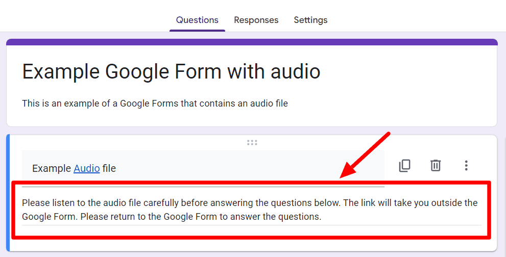 Image accompanying: Step 5: Provide an explanation in the description