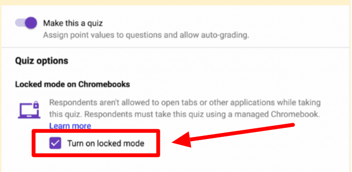 Image accompanying: Step 3: Select “Turn on locked mode”