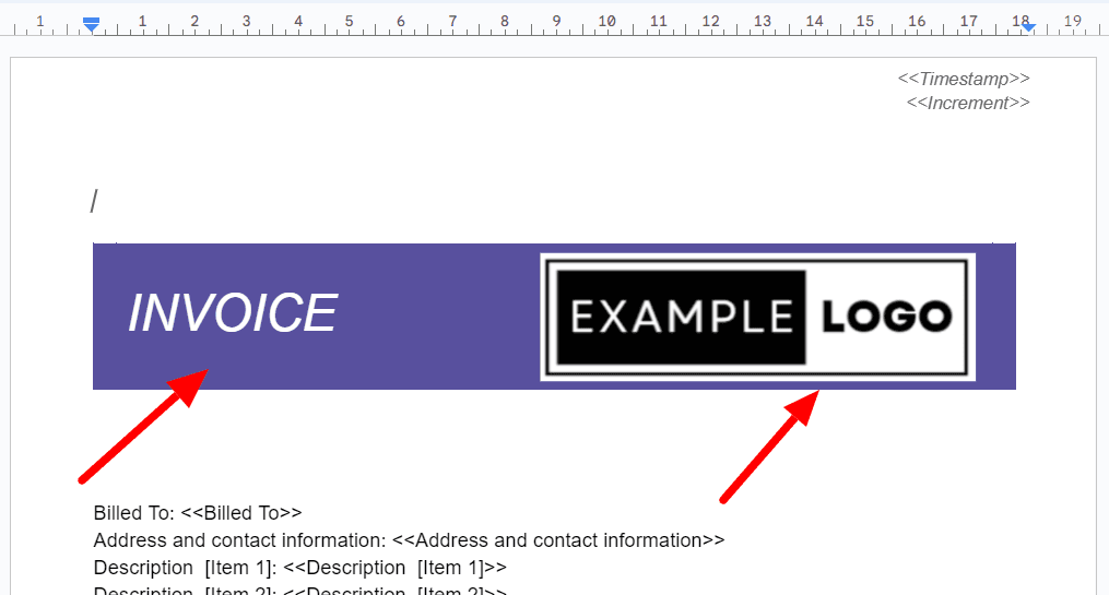 Image accompanying: Step 3: Set up your response document template