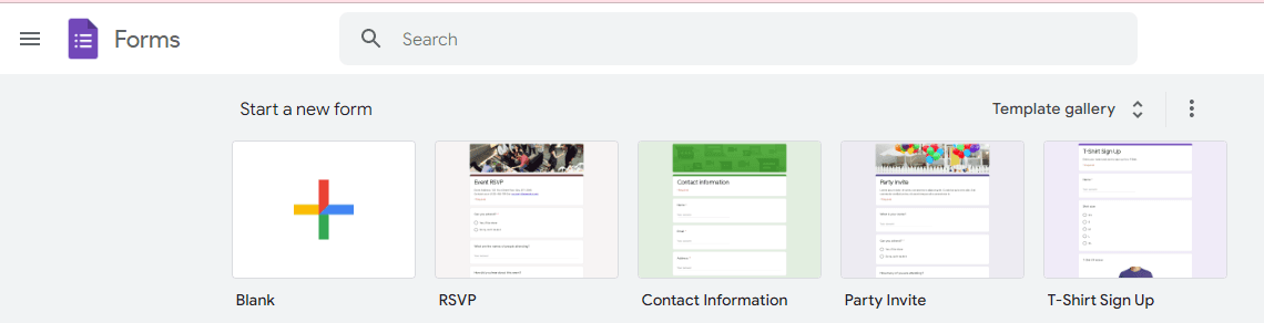 Image accompanying: Step 1: Go to Google Forms
