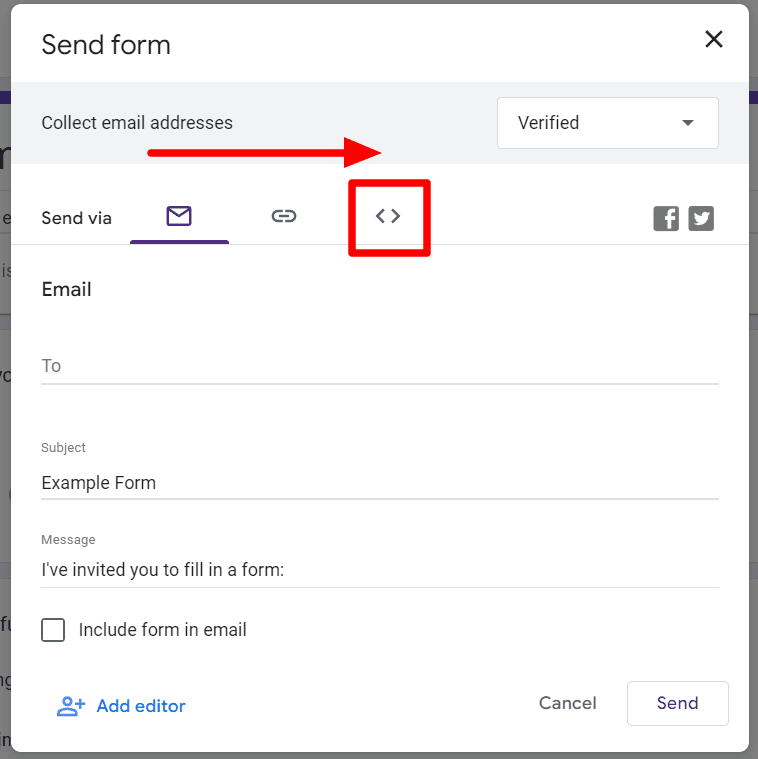 Image accompanying: Step 2: Click “Send”