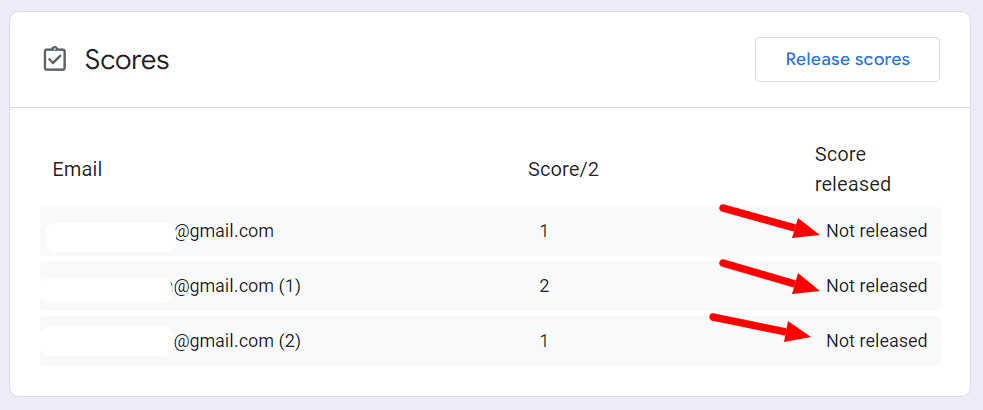 Image accompanying: Step 3: Select from “Release grades” options