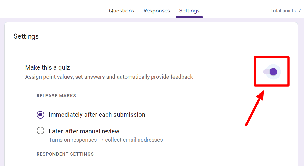 Image accompanying: Step 1: Create a Google Forms quiz