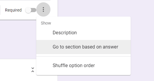 Image accompanying: Step 3: How to Use the Branching Questions Feature in Google Forms
