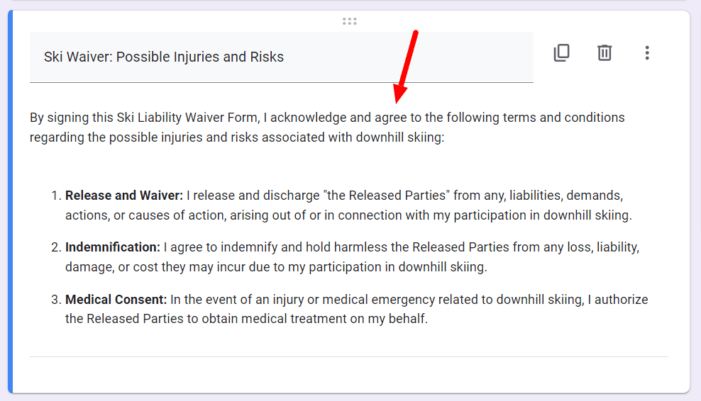 Image accompanying: Step 3: List the possible injuries and risks
