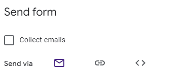 Image accompanying: Step 6: How to Create a Google Forms links or share through email