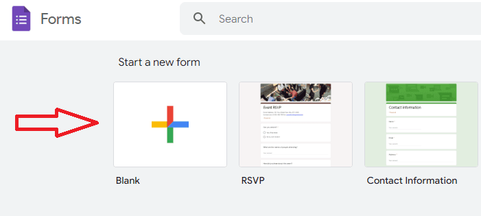 Image accompanying: Step 1: Create your Google Form