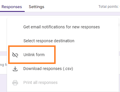 Image accompanying: You can unlink Google Forms and Google Sheets and switch the link to a new one