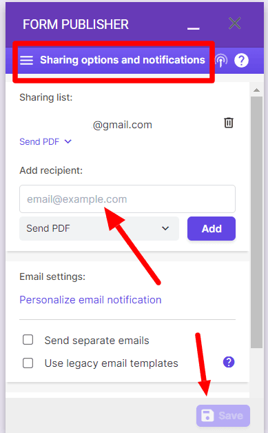 Image accompanying: Step 3: Set up your response document template