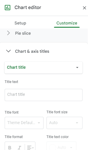 Image accompanying: Step 4: How to customize and edit a pie chart on Google docs