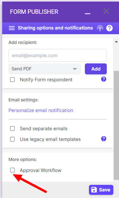 Image accompanying: Step 6: Establish an approval workflow or e-signature request
