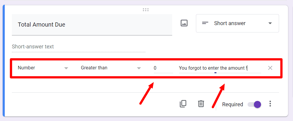Image accompanying: Step 2: Create an invoice form on Google Forms