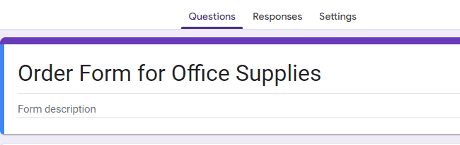 Image accompanying: Step 1: Create a new Google Form