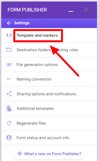 Image accompanying: Step 3: Set up your response document template