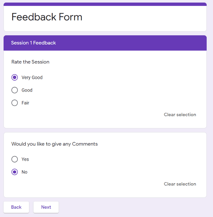 Image accompanying: Step 4: Check the Output of Nested Questions in Google Forms
