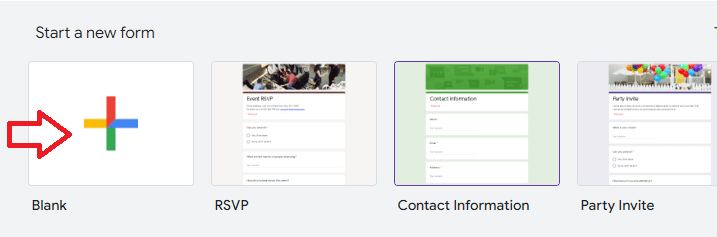 Image accompanying: Step 1: Create your Google Form