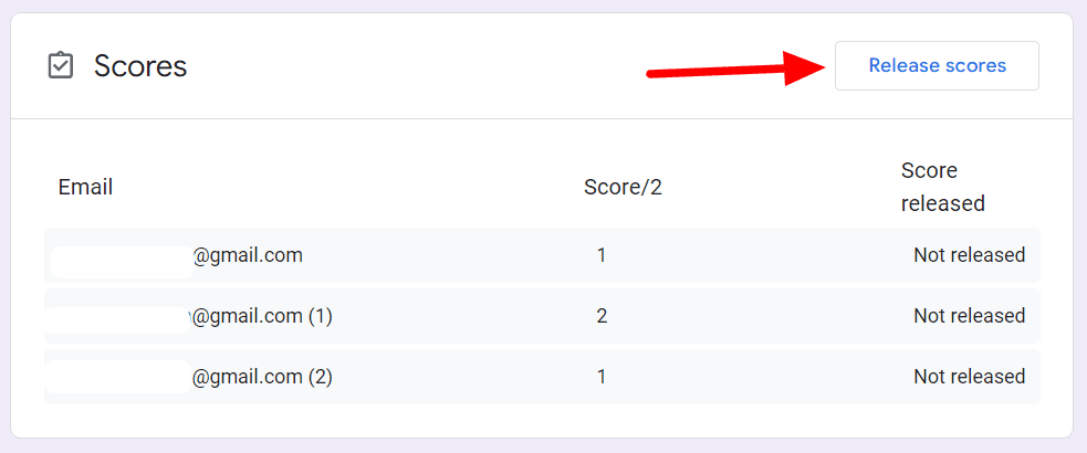 Image accompanying: Step 3: Select from “Release grades” options