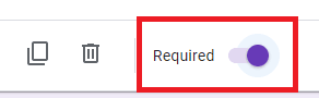 Image accompanying: Required question option