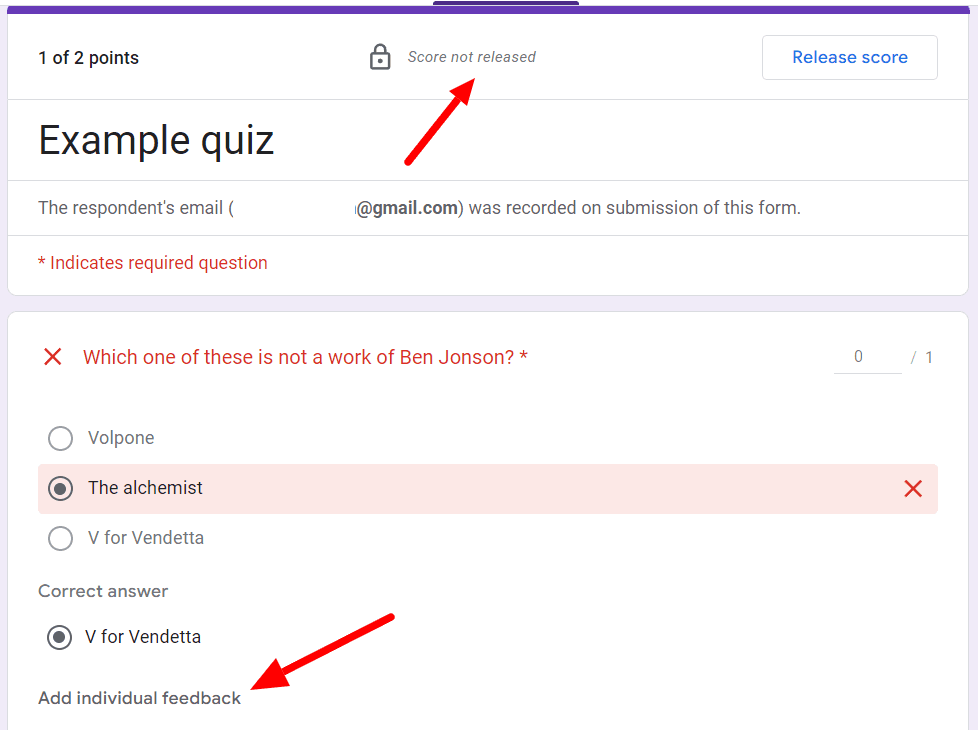 Image accompanying: Step 3: Select from “Release grades” options