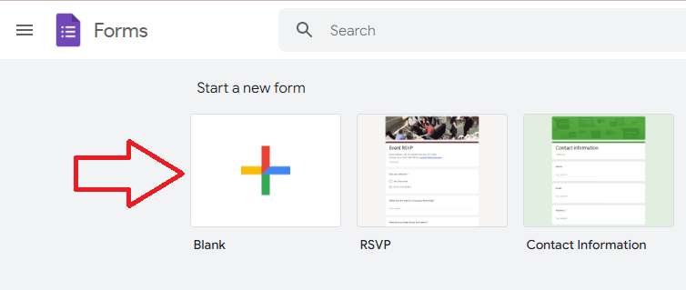 Image accompanying: Step 1: Open your Google Form