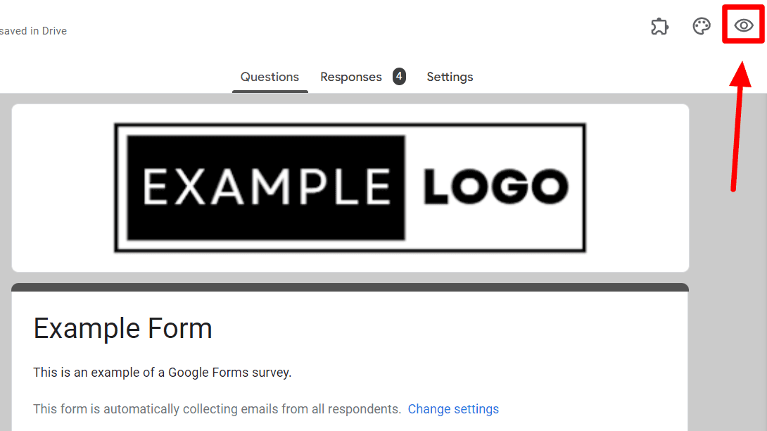 Image accompanying: Step 4: (optional) Add logo to a question