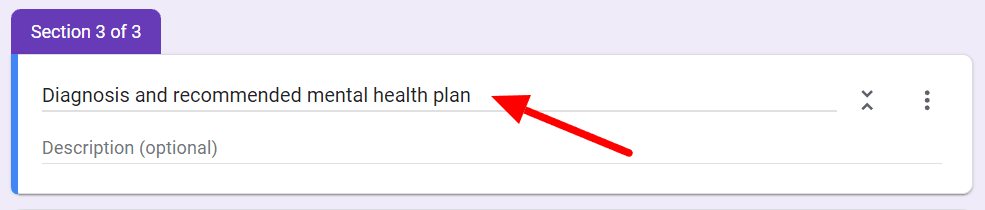 Image accompanying: Step 5: Enter paragraph question to describe health plan