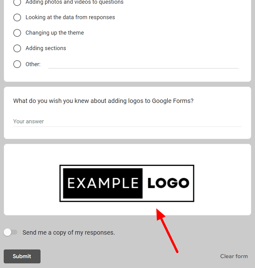Image accompanying: Other ways to add branding to surveys