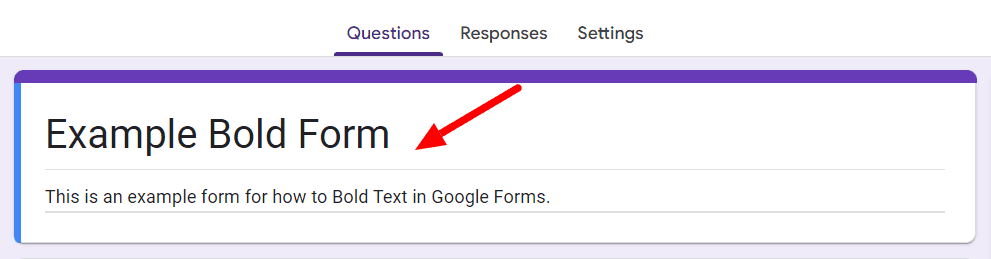 Image accompanying: Step 2: Add your title and questions