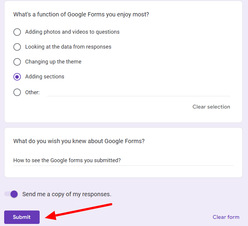 Image accompanying: Step 3: Submit the form