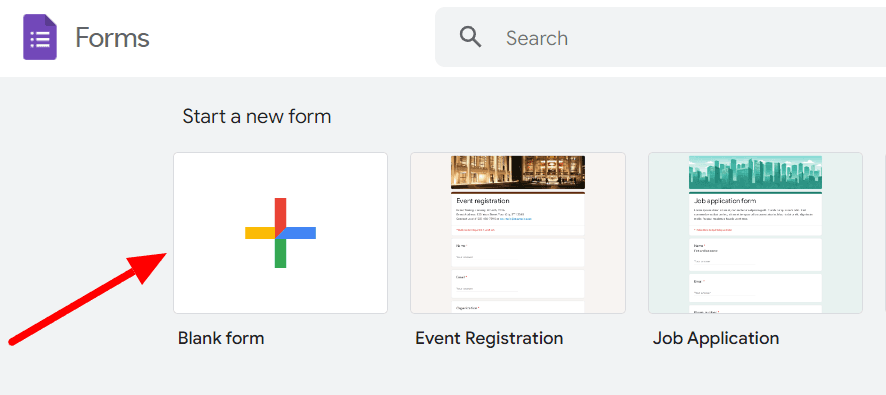 Image accompanying: Step 1: Create and title a new Google Form