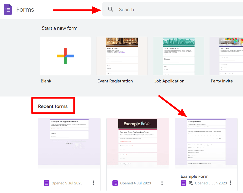 Image accompanying: Step 1: Open up the Google Form