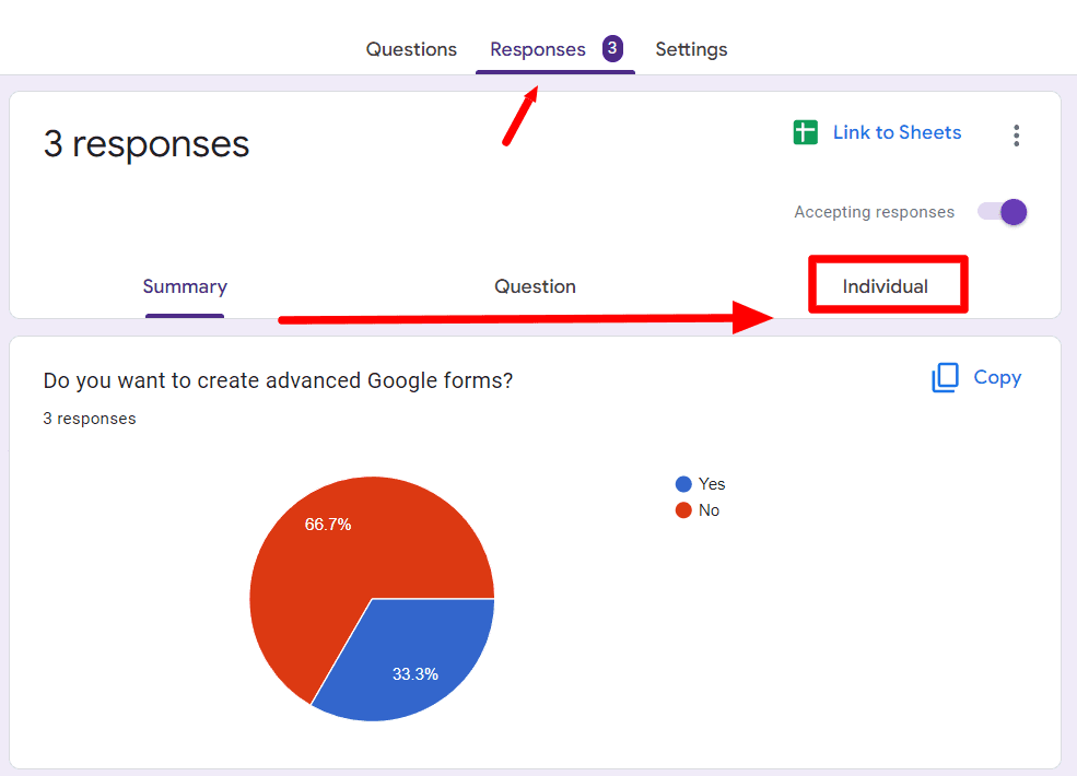 Image accompanying: Step 5: (optional) Save individual Google Forms responses as a PDF