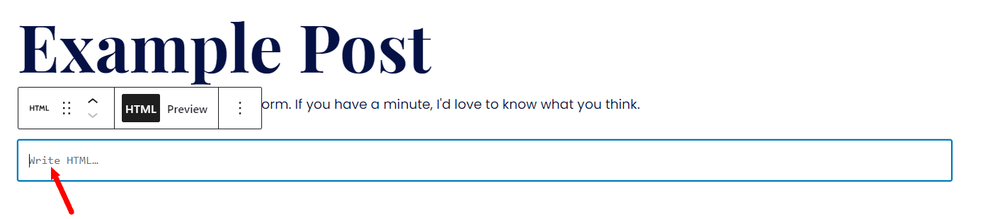 Image accompanying: Step 5: Paste iFrame where you need the form