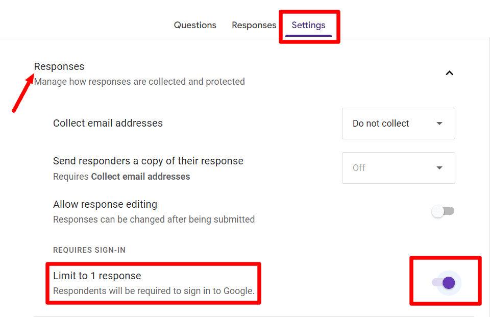 Image accompanying: Limit to one response per individual