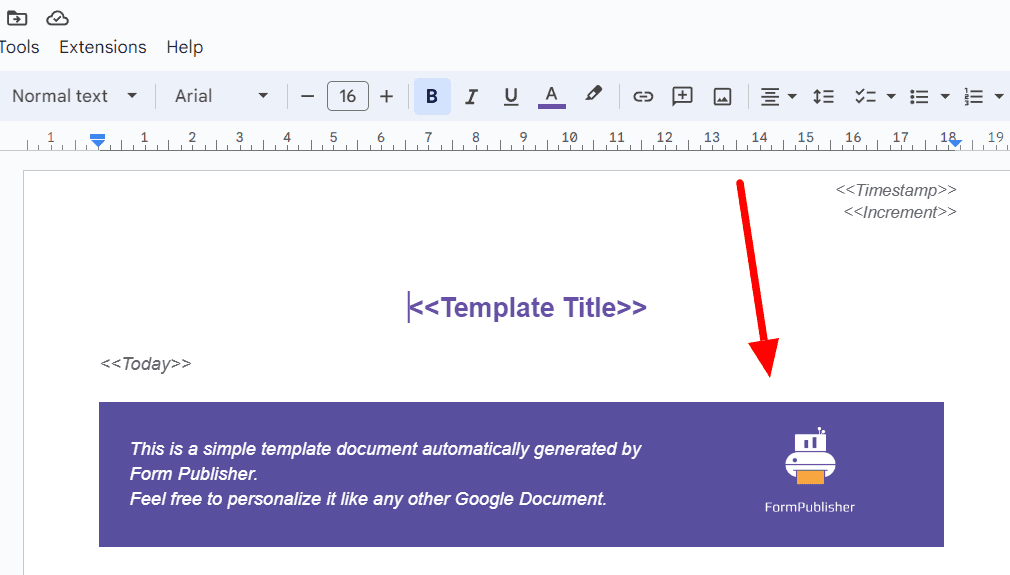 Image accompanying: Step 5: Use Form Publisher to customize response documents
