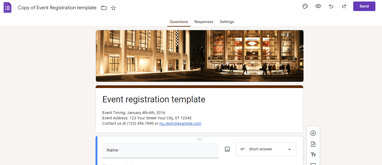 Image accompanying: Step 3: Duplicate the Google Form template