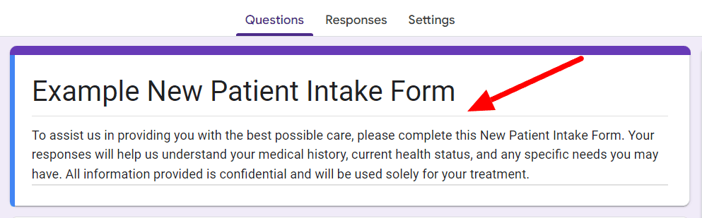 Image accompanying: Step 1: Create a new Google Form