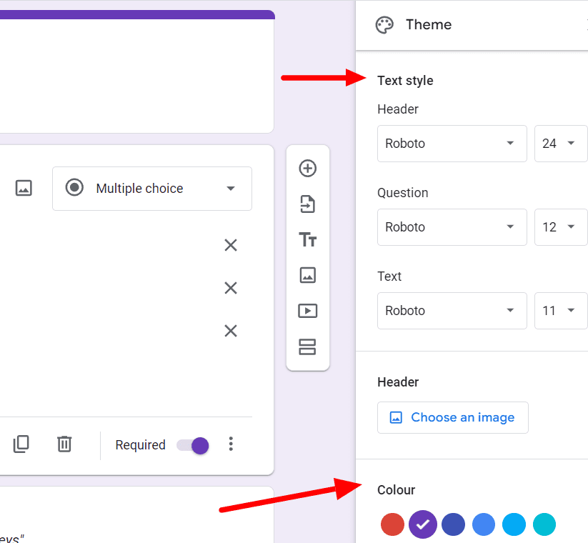 Image accompanying: Step 4: Adjust font and color to fit your business’s branding
