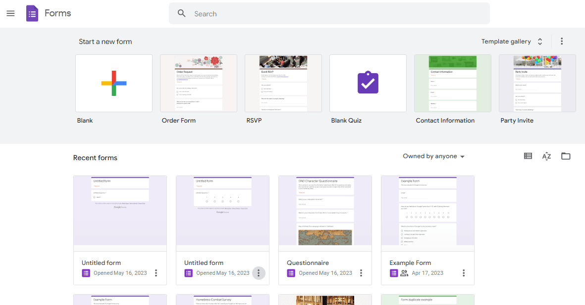 Image accompanying: Step 1: Open your Google Form