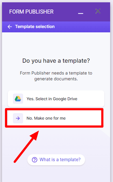 Image accompanying: Step 3: Set up your response document template