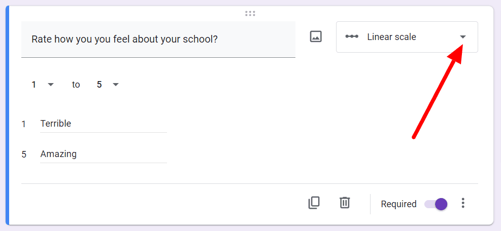 Image accompanying: Step 3: Ask them to rate how they feel about school