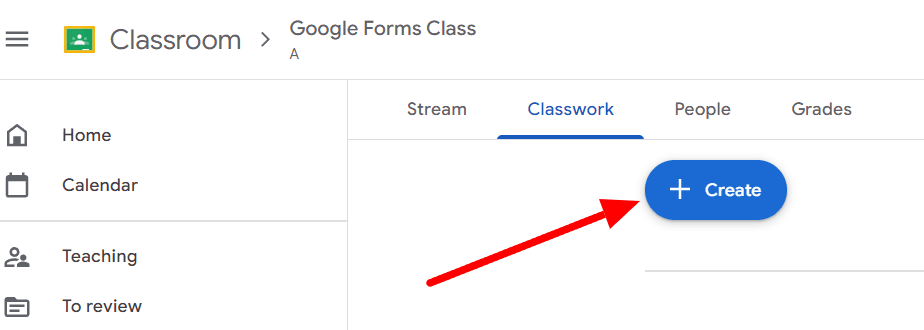 Image accompanying: Step 3: Go to the Classwork tab in Classroom