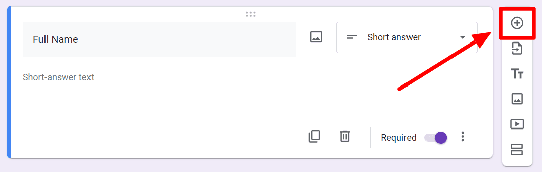 Image accompanying: Step 2: Include questions for personal information