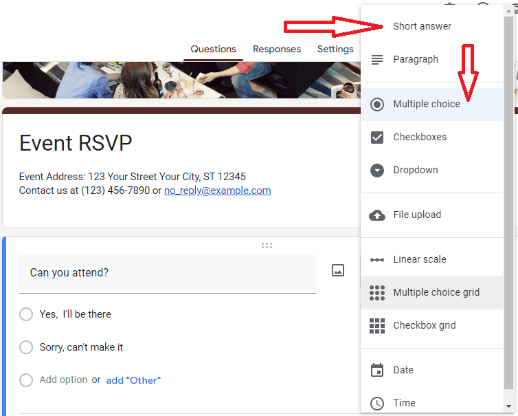 Image accompanying: Step 3: Add your questions and answers