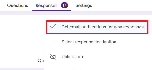 Image accompanying: Step 4: Send your email with the embedded Google Form and track responses
