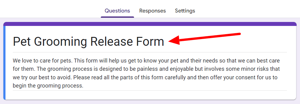 Image accompanying: Step 1: Create a new Google Form